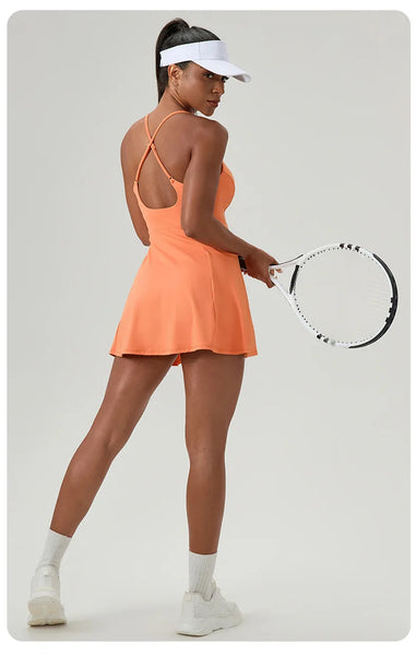 Women's Padel Performance Dress with Chest Pads