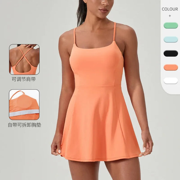 Women's Padel Performance Dress with Chest Pads