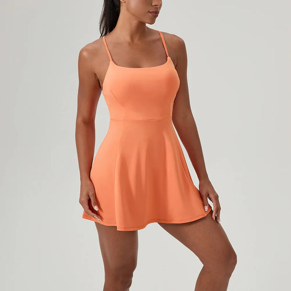 Women's Padel Performance Dress with Chest Pads