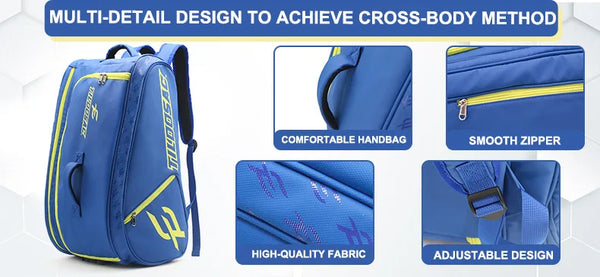 Padel Backpack Large Capacity Pickleball Padel Racquet Bag