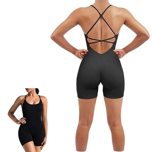 Fitness Leggings Women Yoga Bodysuit Shorts