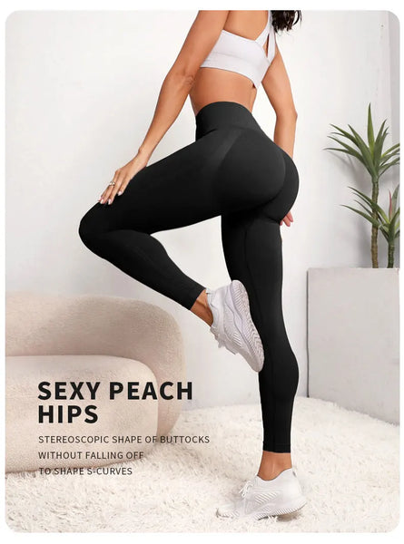 Women Seamless Hip Lifting Women Seamless Sports Leggings