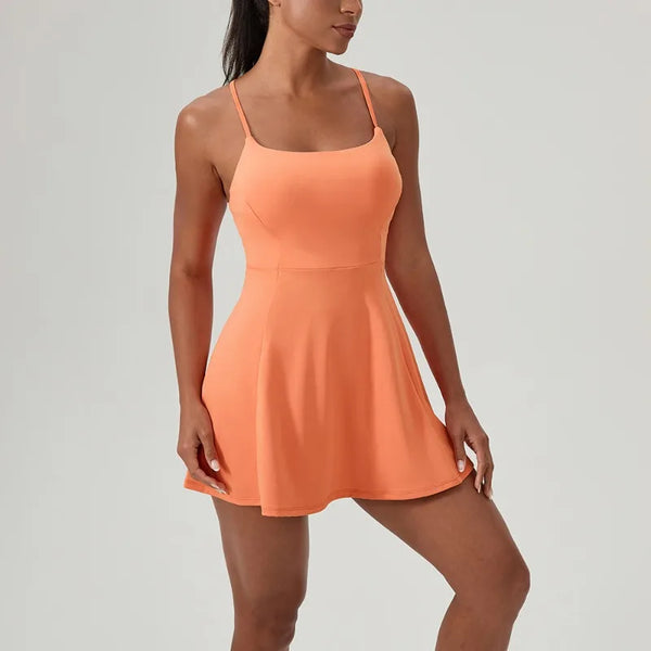 Women's Padel Performance Dress with Chest Pads