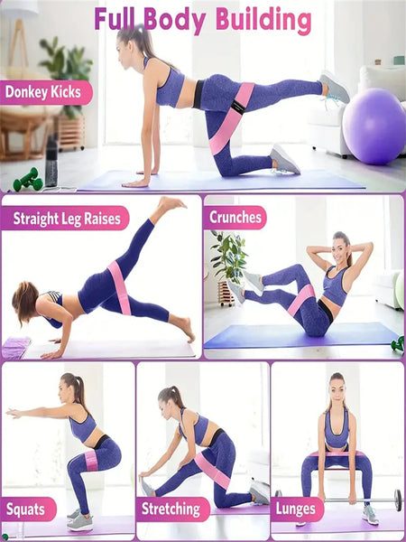 Pilates Yoga Elastic Resistance Bands