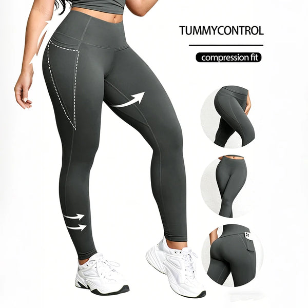 Women's High-Waist Leggings with Pockets
