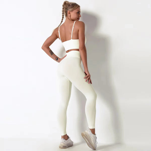 Female Yoga Set Ensemble Seamless Sexy Sport