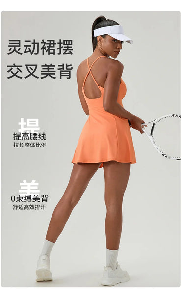Women's Padel Performance Dress with Chest Pads