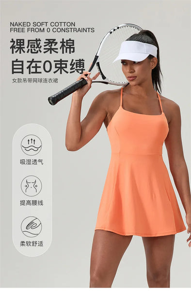 Women's Padel Performance Dress with Chest Pads