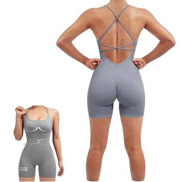 Fitness Leggings Women Yoga Bodysuit Shorts