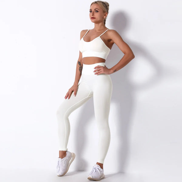 Female Yoga Set Ensemble Seamless Sexy Sport