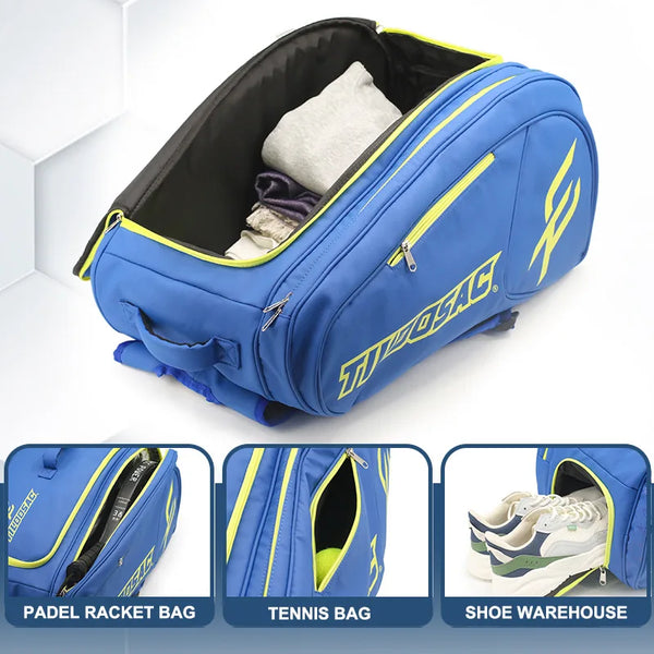 Padel Backpack Large Capacity Pickleball Padel Racquet Bag