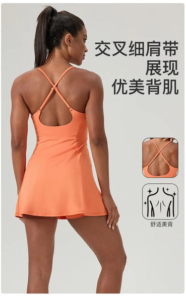 Women's Padel Performance Dress with Chest Pads