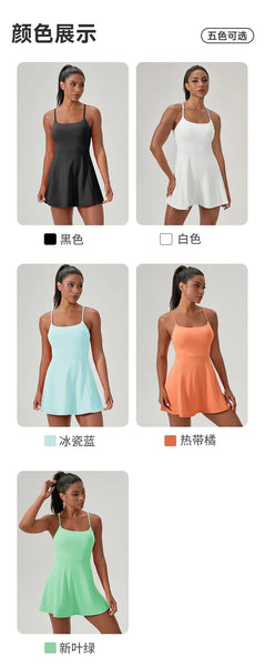 Women's Padel Performance Dress with Chest Pads