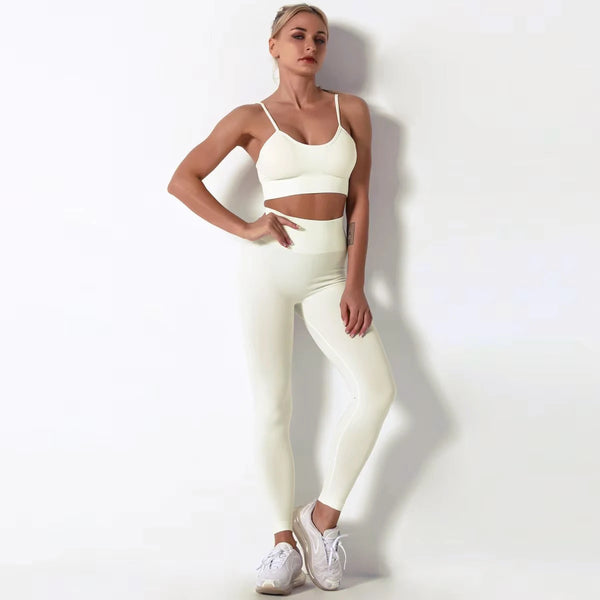 Female Yoga Set Ensemble Seamless Sexy Sport