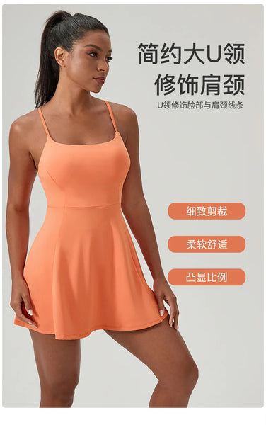 Women's Padel Performance Dress with Chest Pads