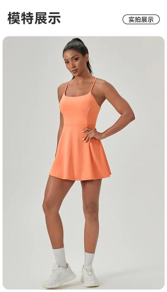Women's Padel Performance Dress with Chest Pads