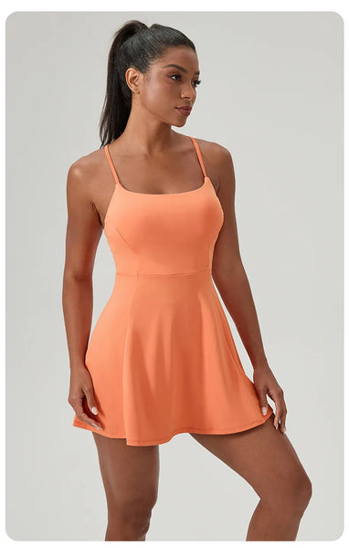 Women's Padel Performance Dress with Chest Pads